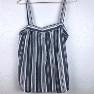 universal thread striped wide strap tank